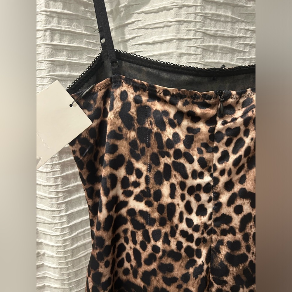 NWT Zara Leopard Mini Dress - Picture 7 of 7
